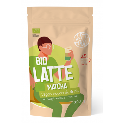 Latte Matcha - Napój Kokosowy z Matchą BIO 200g Diet Food - 5906395147335.jpg