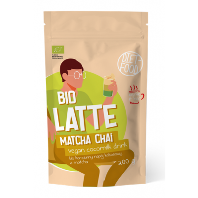 Latte Matcha Chai - Napój Kokosowo - Korzenny z Matchą BIO 200g Diet Food - 5906395147342.jpg