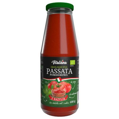 Sos Pomidorowy Passata z Bazylią BIO 680g Vitaliana - 5906750251981.jpg