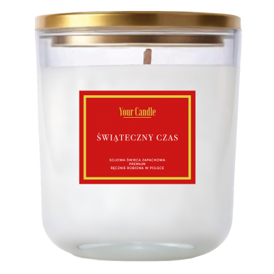 Świeca Sojowa Zapachowa Świąteczny Czas 180ml Your Candle - 5906849682443.jpg