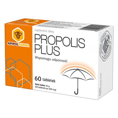 Propolis Plus 60 tabletek Apipol Farma - 5907529110621.jpg