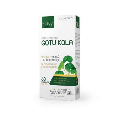 Gotu Kola 60 kaps. Medica Herbs - 5907622656453.jpg