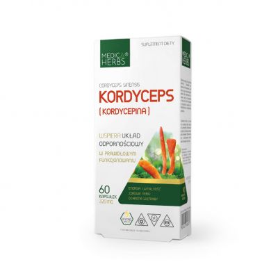 Kordyceps 600mg 60kaps. Medica Herbs - 5907622656729.jpg