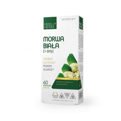 Morwa Biała (1-DNJ) 60 kaps. Medica Herbs - 5907622656750.jpg