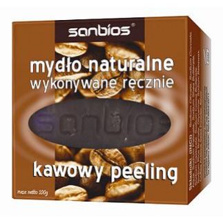 Mydło kawowy peeling 100g Sanbios - 5908230845642.jpg