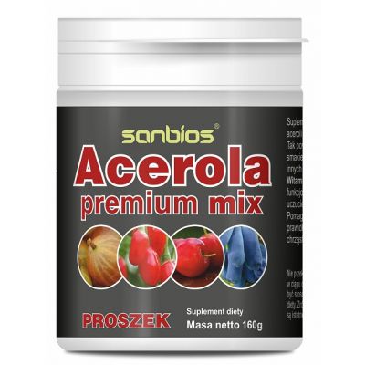 Acerola premium mix proszek 160g Sanbios  - 5908230845918.jpg