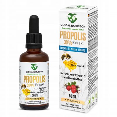 Propolis 30% extrakt bezalkoholowy z witaminą z dzikiej róży 50ml Global Natureon - 5908258852561.jpg