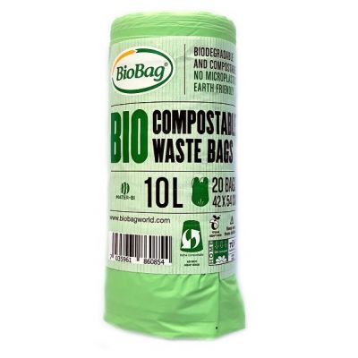 Worki na odpady BIO i zmieszane 10l 20 sztuk Kompostowalne i biodegradowalne Biobag - 7035961841891.jpg