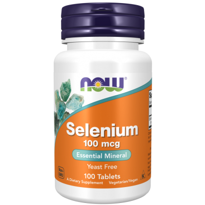 Selen (Selenium) 100 mcg 100 tabletek Now Foods - 733739014801.jpg