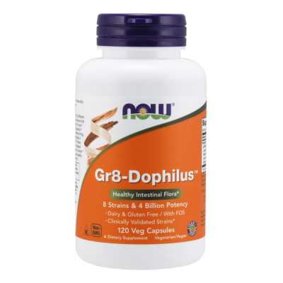 Gr8 Dophilus Probiotyk 8 szczepów 120 kapsułek Now Foods - 733739029102.jpg