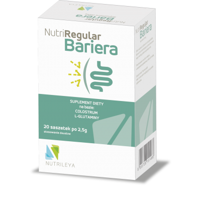 NutriRegular Bariera Colostrum i L-glutamina 20 saszetek Nutrileya - 8055728151468.jpg