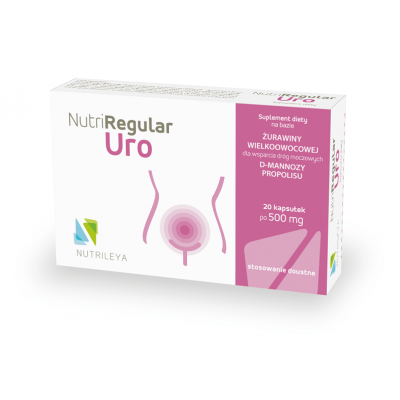 NutriRegular Uro dla wsparcia dróg moczowych 20 kapsułek Nutrileya - 8055728153172.jpg