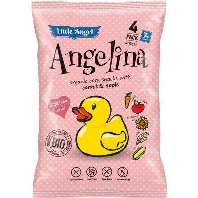 Chrupki kukurydziane ANGELINA marchew i jabłko 4x15g BIO  - 8588004638754.jpg