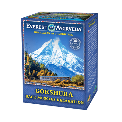 Gokshura Herbatka na Rozluźnienie mięśni pleców 100g Everest Ayurveda  - 8594060590233.jpg