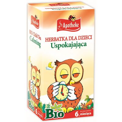 Herbatka dla dzieci uspokajająca BIO 20x1,5g Apotheke  - 8595178200694.jpg