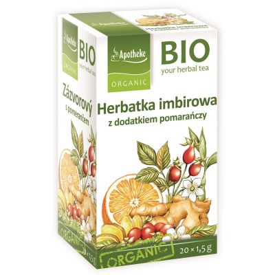 Herbata Imbir Pomarańcza BIO 20 x 1,5 g Apotheke  - 8595178201936.jpg