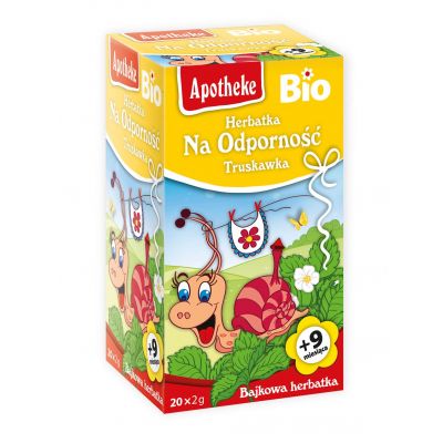 Herbatka dla dzieci Na Odporność Truskawka BIO 20x2g Apotheke - 8595178219924.jpg