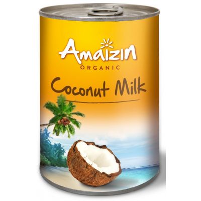 Coconut Milk - Napój Kokosowy Bez Gumy Guar w Puszce (17 % Tłuszczu) BIO 400ml Amaizin - 8718976017107.jpg
