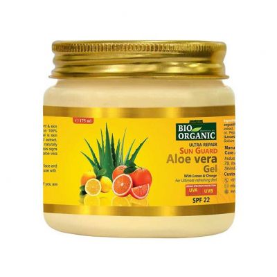 Przeciwsłoneczny żel aloesowy - ultra naprawa, SPF 22, 175 ml, Indus Valley - 8904061030605.jpg