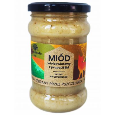 Miód z propolisem 400g Miody Dworskie - md31.jpg