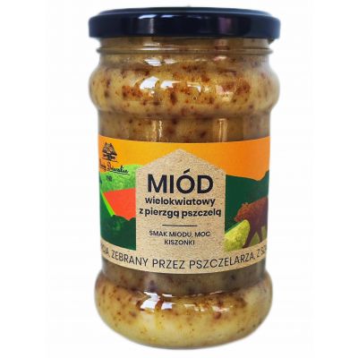 Miód z pierzgą 400g Miody Dworskie - md32.jpg